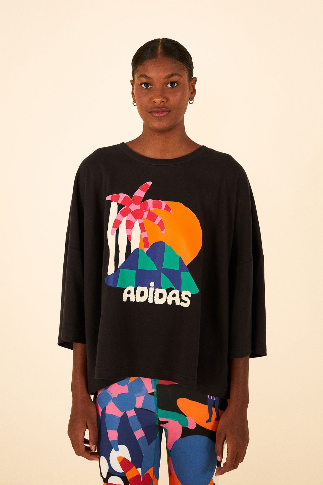 Farm Rio Adidas Farm Gfx Tee Black