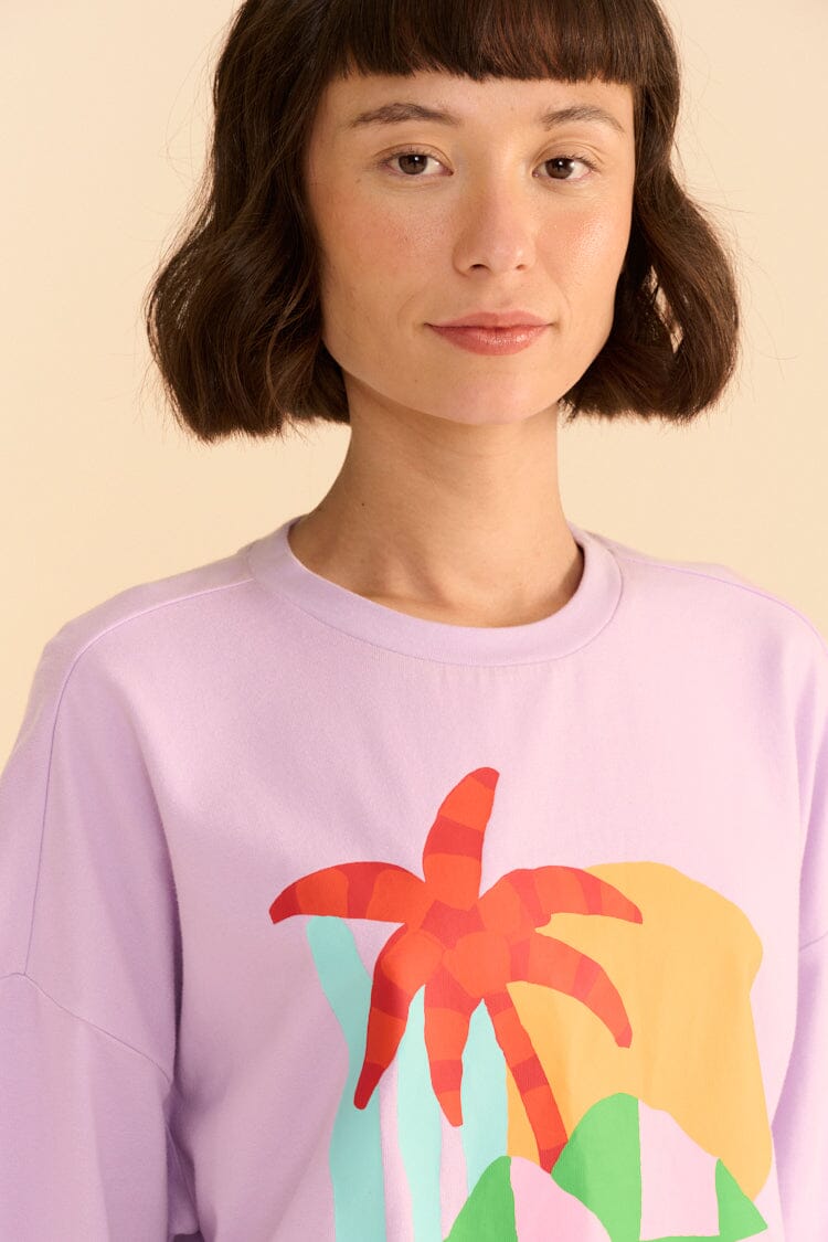 Farm Rio Adidas Farm Gfx Tee Purple