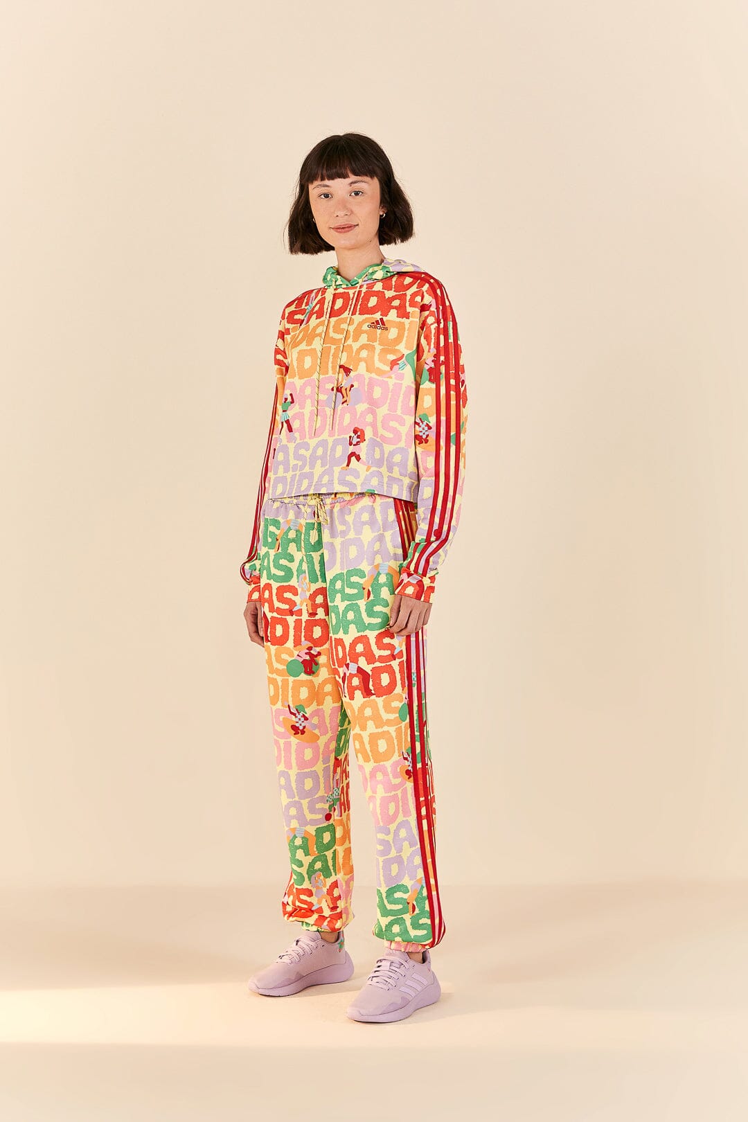 Farm Rio Adidas Farm Trackpants Pearl Citrine
