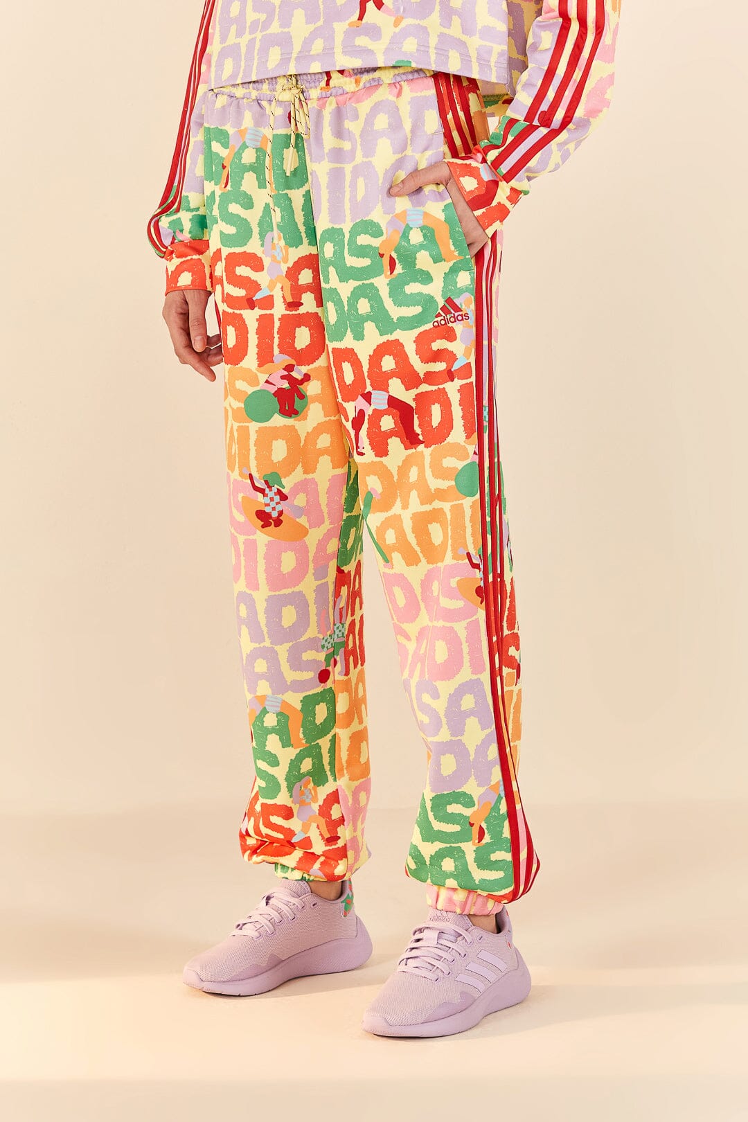 Farm Rio Adidas Farm Trackpants Pearl Citrine