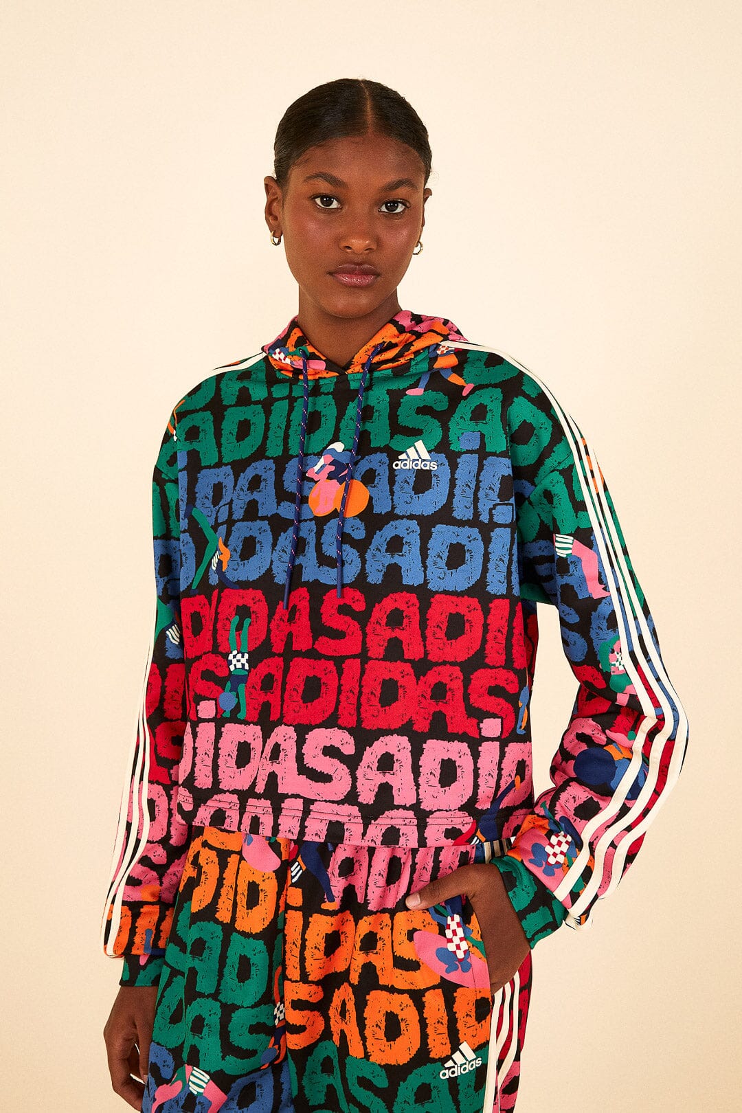 Farm Rio Adidas Farm Hoodie Black