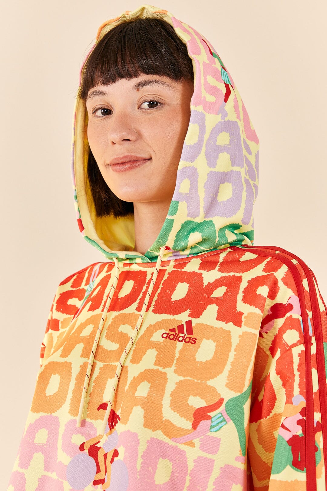 Farm Rio Adidas Farm Hoodie Pearl Citrine