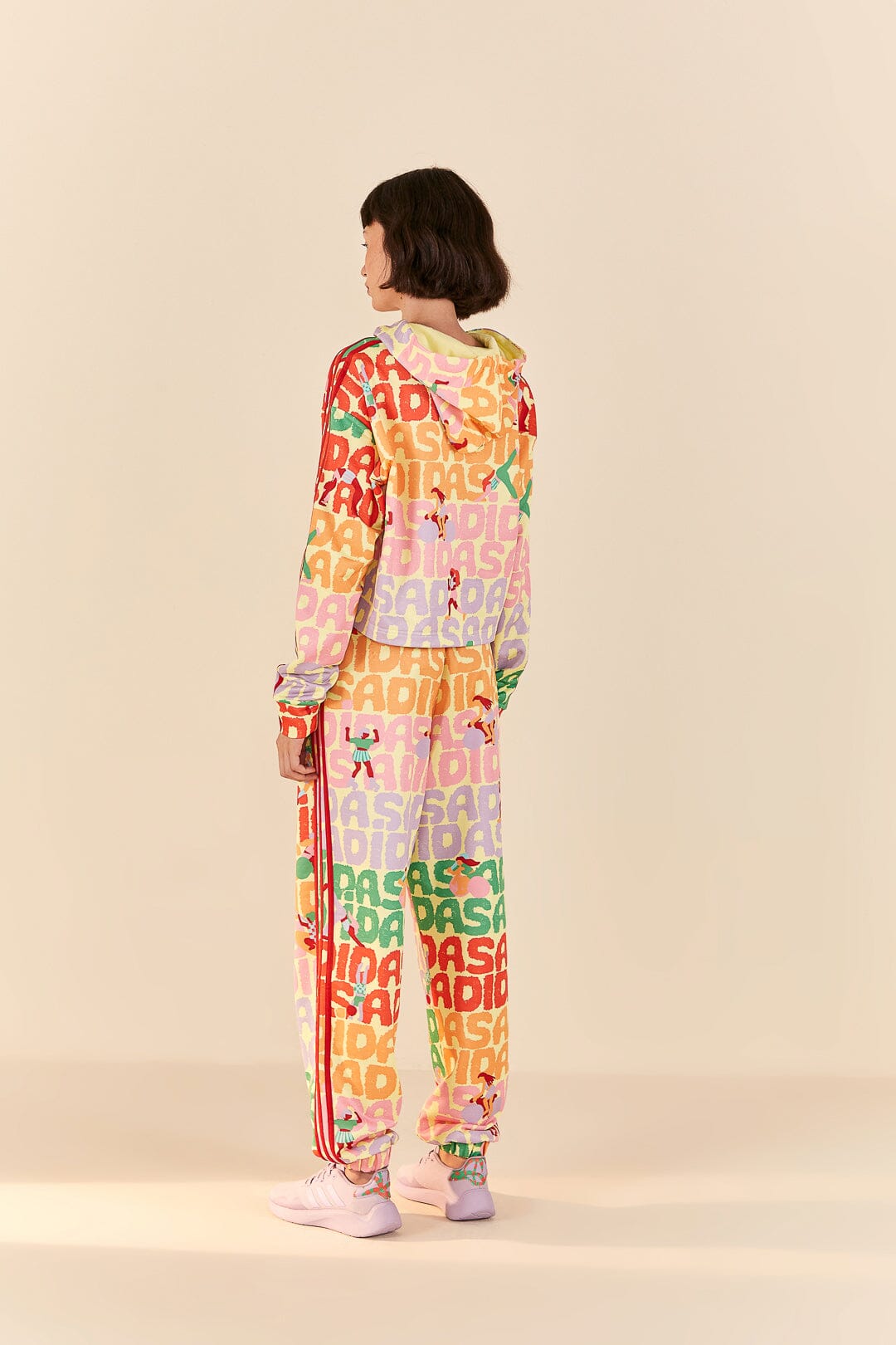 Farm Rio Adidas Farm Hoodie Pearl Citrine