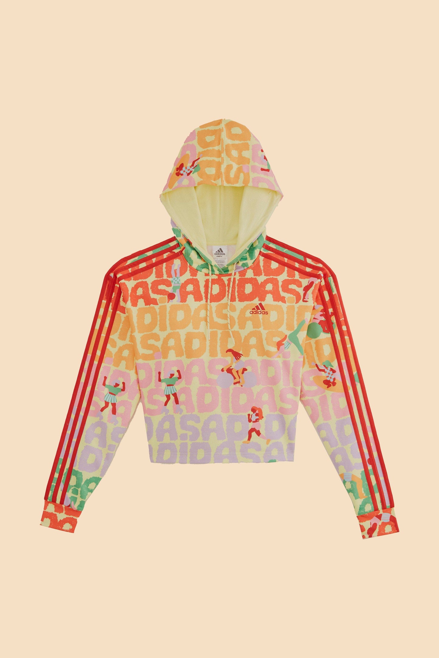 Farm Rio Adidas Farm Hoodie Pearl Citrine