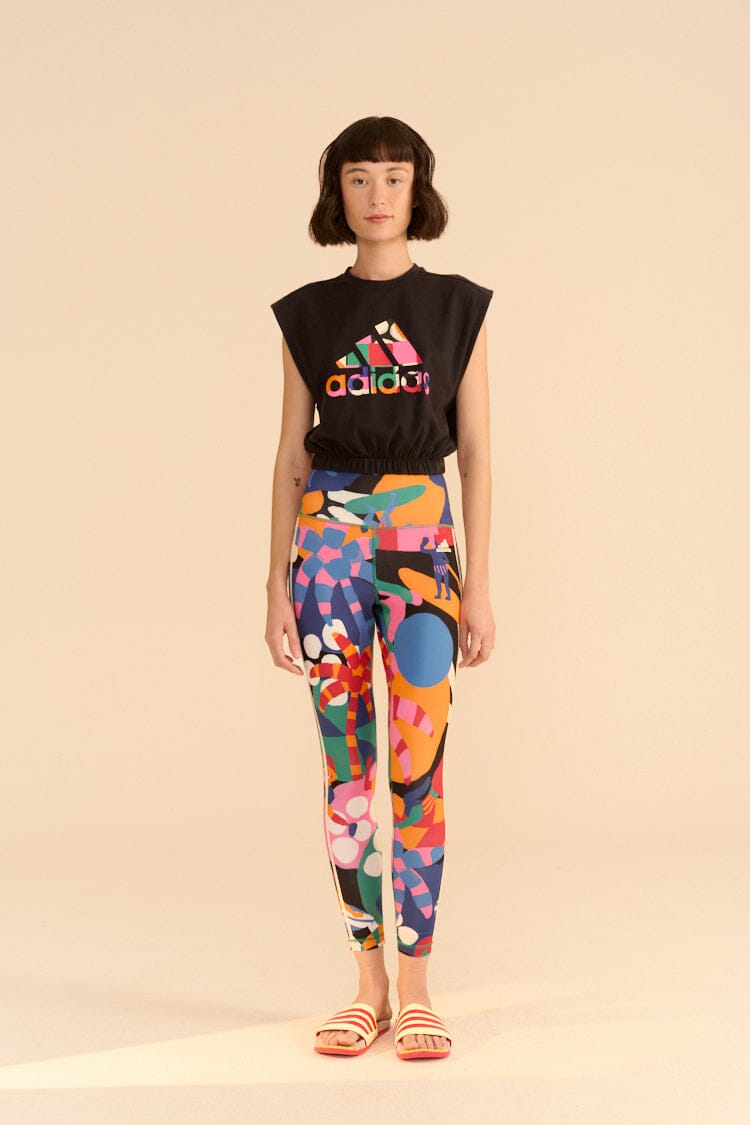 Farm Rio Adidas Farm Sleeveless Tee Black