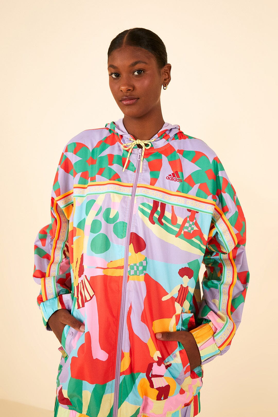 Farm Rio Adidas Farm Jacket Purple