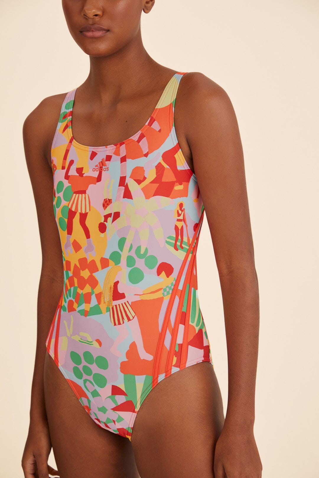 Farm Rio Adidas Farm Swimsuit Pearl Citrine