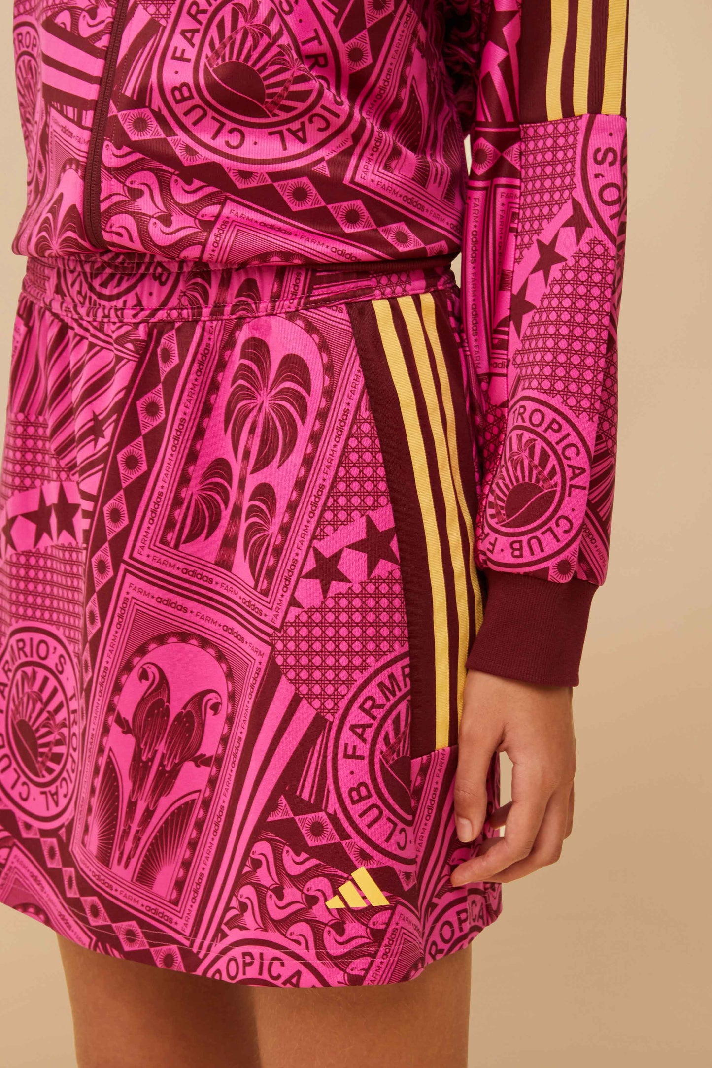  Adidas Tropical Club Pink Skirt