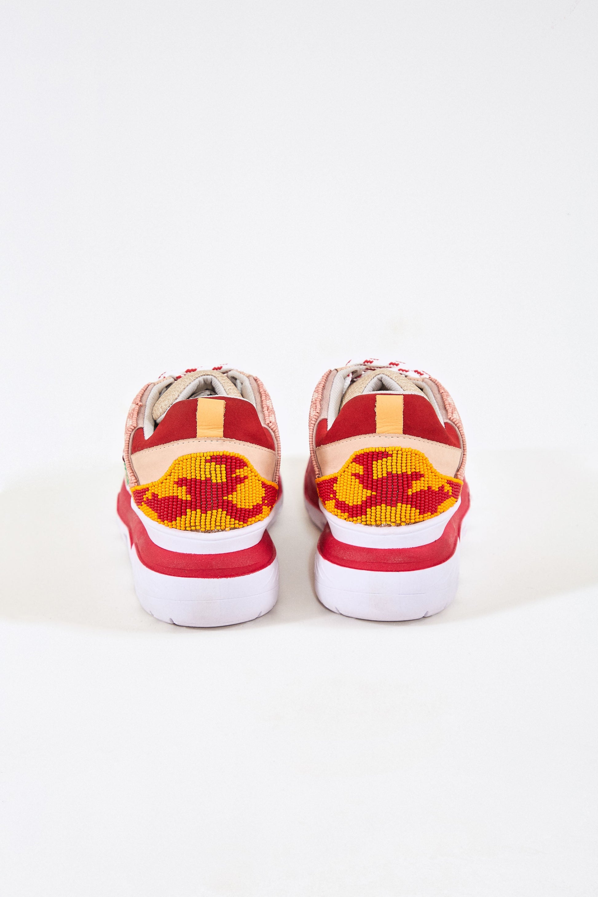 Farm Rio SUMMER CARAMEL BEADED SNEAKERS