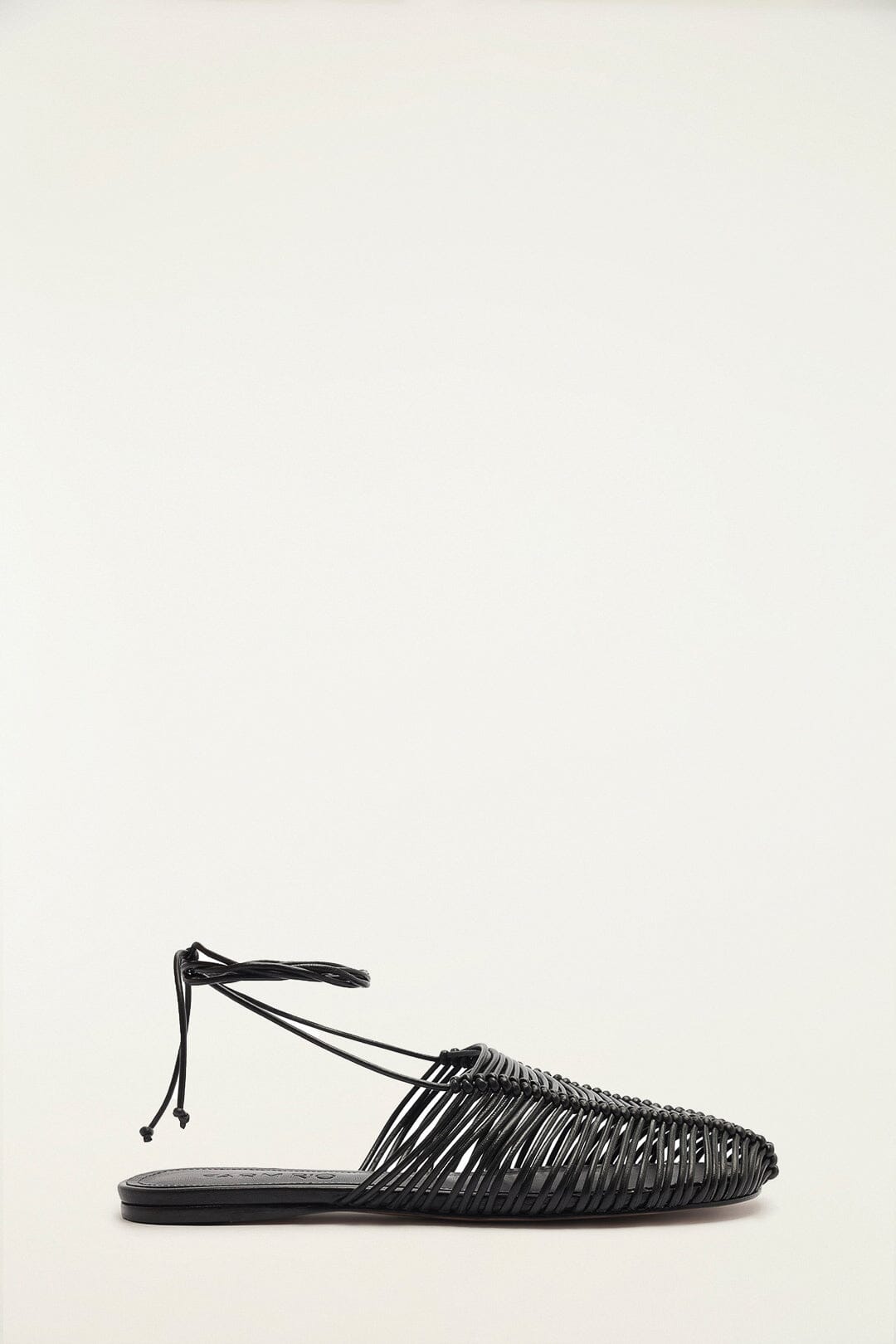 Farm Rio Black Macrame Mule