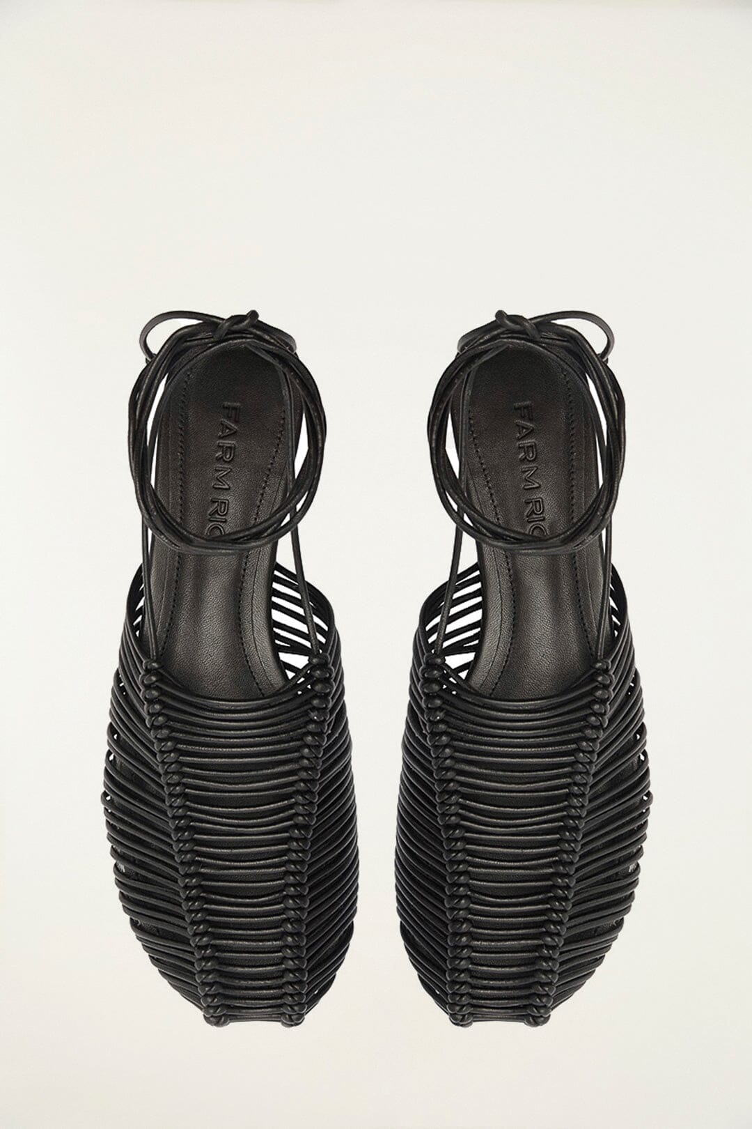 Farm Rio Black Macrame Mule