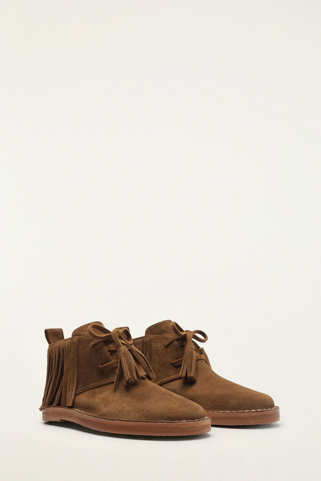 Farm Rio Brown Fringes Suede Desert Boot