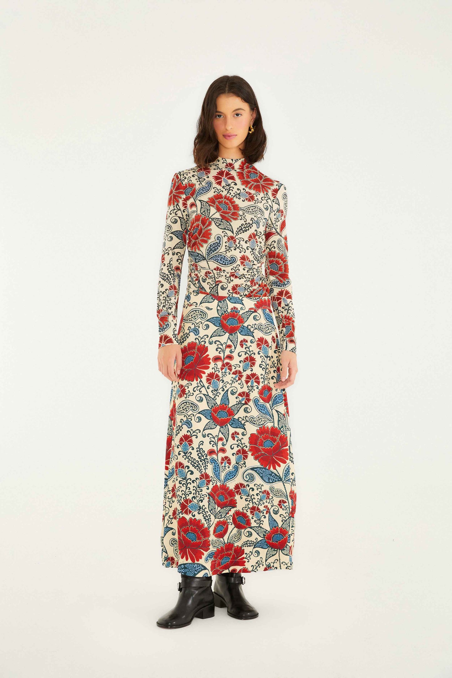Farm Rio Sand Francesca Lenzing™ Ecovero™ Viscose Maxi Skirt
