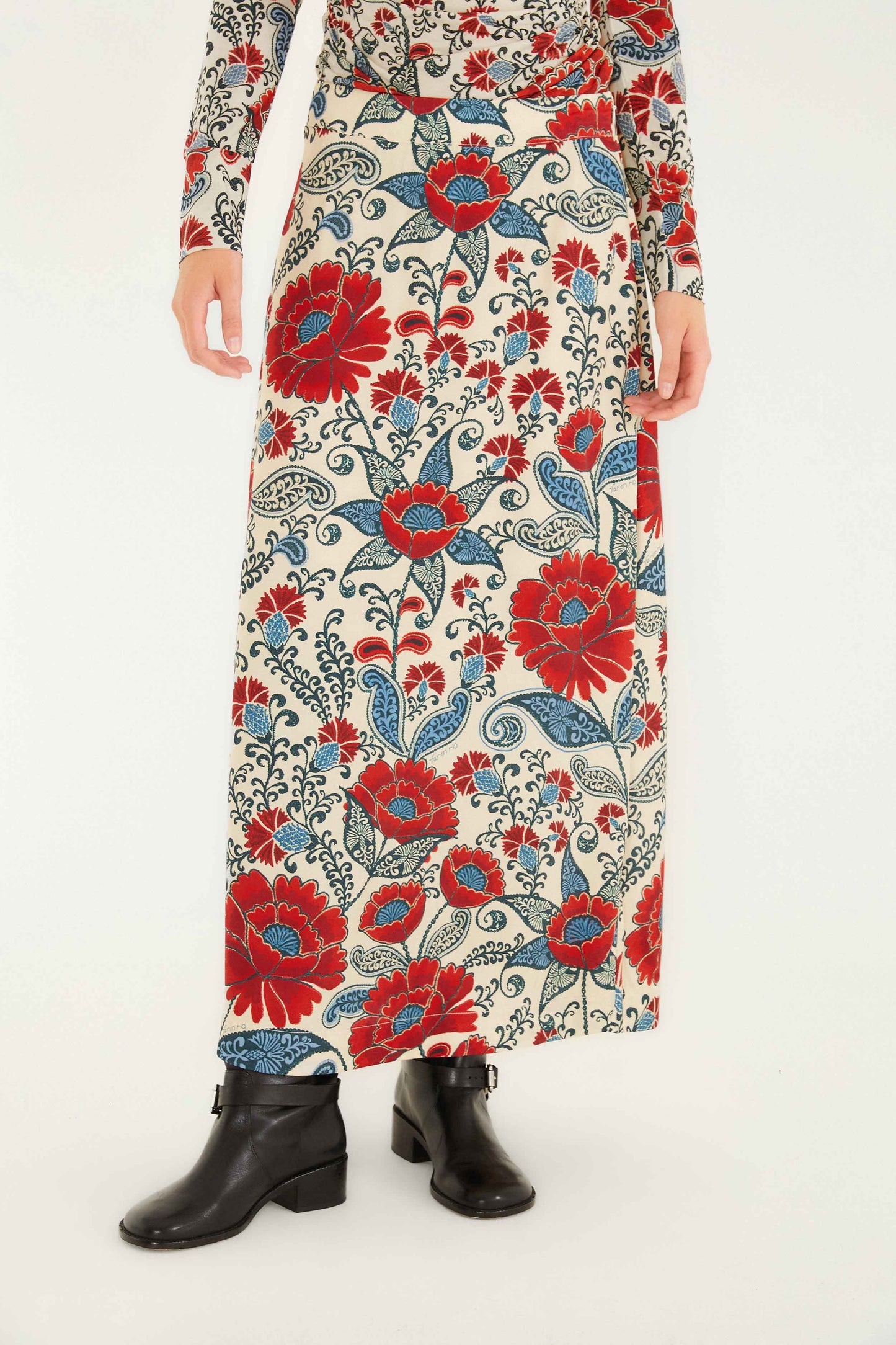 Farm Rio Sand Francesca Lenzing™ Ecovero™ Viscose Maxi Skirt